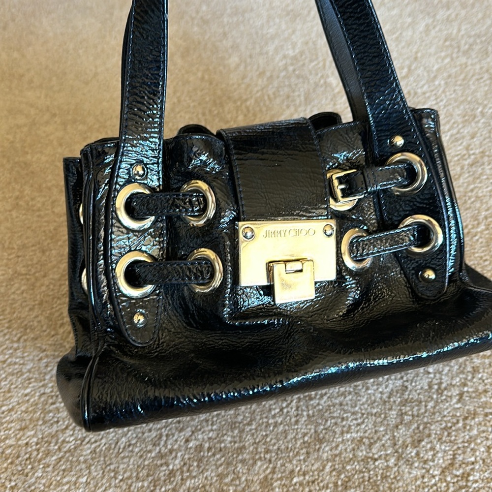 Jimmy Choo patent leather bag